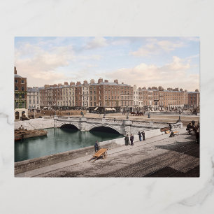 Carte Postale De Vacances En Aluminium Monument O'Connell en construction, Dublin, 188