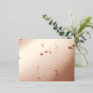 Carte Postale De Vacances En Aluminium Motif à papillon Abstrait Or spécial