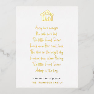 Carte Postale De Vacances En Aluminium Nativité Absent Dans Un Manger Paroles Nom Real