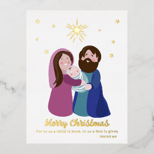 Carte Postale De Vacances En Aluminium Nativité Noël