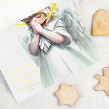 Noël commence avec Christ Praying Angel