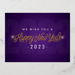 CARTE POSTALE DE VACANCES EN ALUMINIUM NOUS VOUS SOUHAITONS UNE BONNE ANNÉE 2023
