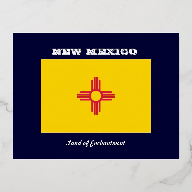 CARTE POSTALE DE VACANCES EN ALUMINIUM NOUVEAU DRAPEAU MEXIQUE ET SLOGAN (Recto)
