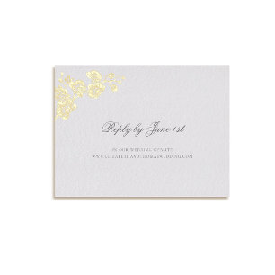 Carte Postale De Vacances En Aluminium Orchidée Vows ivoire Formal Classic Mariage Répons