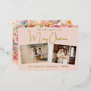 Carte Postale De Vacances En Aluminium Photo de Noël