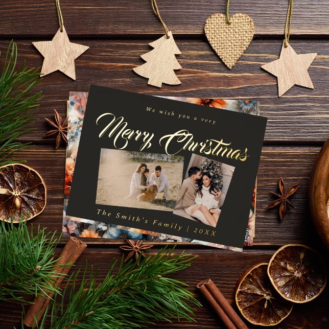 Carte Postale De Vacances En Aluminium Photo de Noël (Créateur téléchargé)