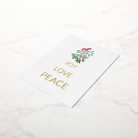 Red Berries Mistletoe Joie Amour Paix