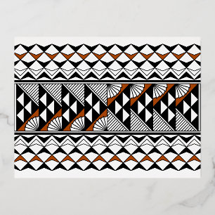 Carte Postale De Vacances En Aluminium Southwest Native American Rain and Sun Design 2
