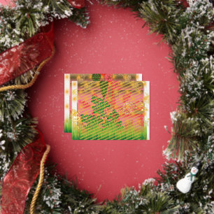 Carte Postale De Vacances En Aluminium un design d'un miroir et de quelques plantes