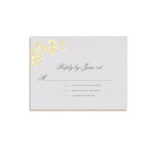 Vœux d'orchidée Ivory Formel Mariage Réponse 2