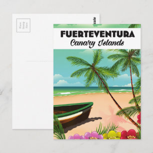 Carte postale de vacances Fuerteventura Îles Canar