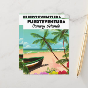 Carte postale de vacances Fuerteventura Îles Canar