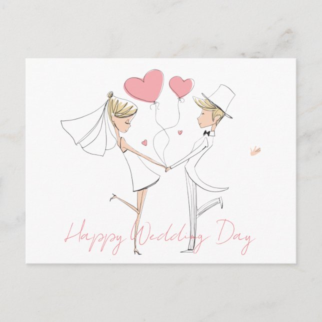 Carte postale de vacances Joyeux mariage (Devant)