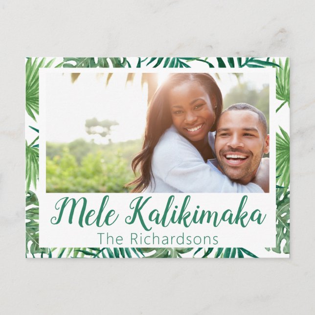 Carte postale de vacances Mele Kalikimaka (Devant)