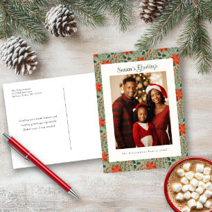 Carte postale de vacances Sage Poinsettia