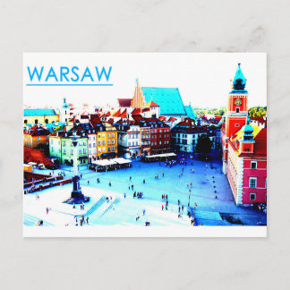 Carte postale de Varsovie