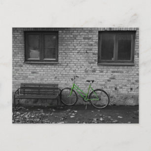Carte postale de vélo vert