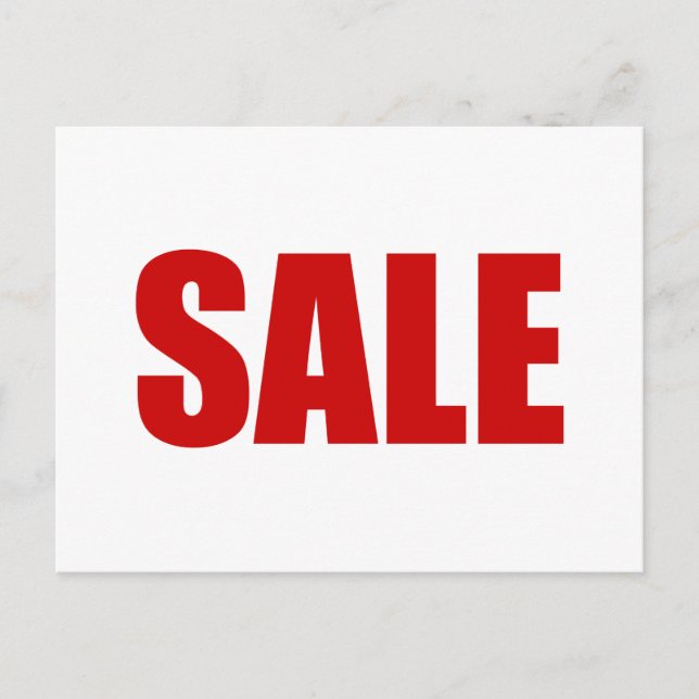 CARTE POSTALE DE VENTE (Devant)