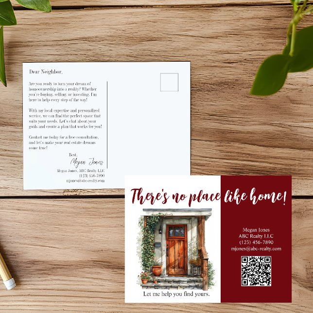 Carte postale de vente immobilière (Créateur téléchargé)