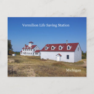 Carte postale de Vermilion Life Saving Station