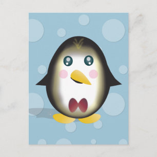 Carte postale de verticale de pingouin de Chillin