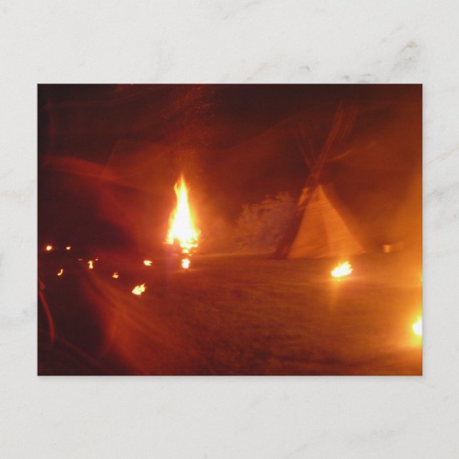 Carte postale de vie nocturne (Devant)