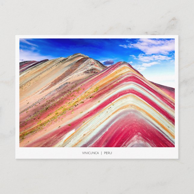 Carte postale de Vinicunca Rainbow Mountain Peru H (Devant)