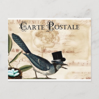 Carte postale de Vintage French Black Top Hart