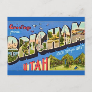 Carte postale de voeux Brigham Utah