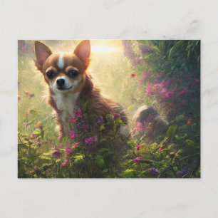 Carte postale de voeux Chihuahua