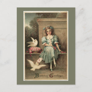 Carte postale de voeux d'anniversaire pour les fil