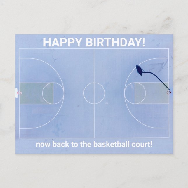 Carte postale de voeux d'anniversaire : retour au  (Devant)