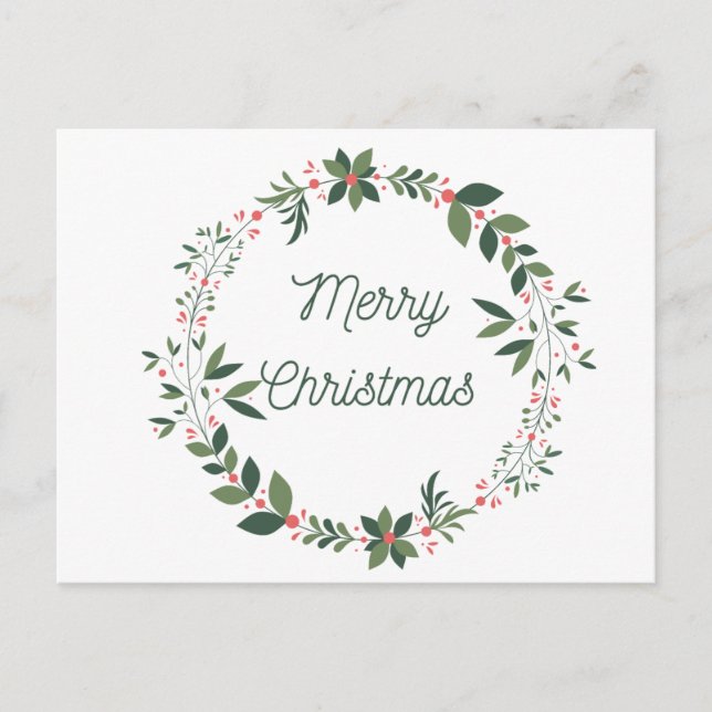 Carte postale de voeux de Noël (Devant)