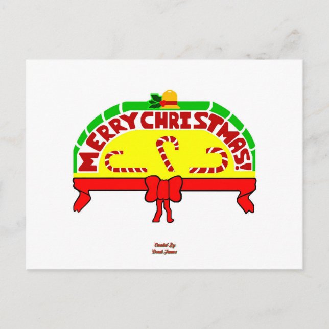 Carte postale de voeux de Noël (Devant)