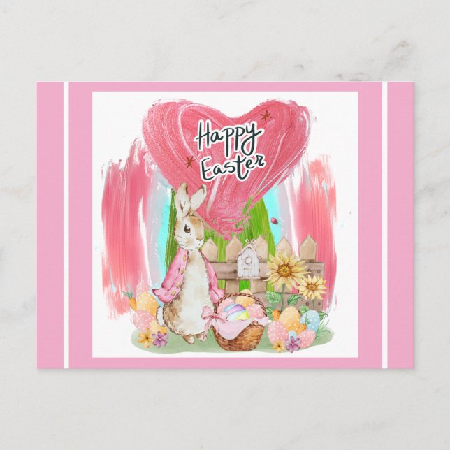 Carte postale de voeux de Pâques (Devant)