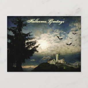 Carte postale de voeux d'Halloween
