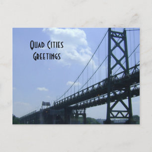 Carte postale de voeux Quad Cities