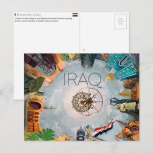 Carte postale de voyage à Bagdad, Irak