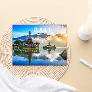 Carte postale de voyage à Bali en Indonésie