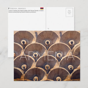 Carte postale de voyage à Erevan, Arménie