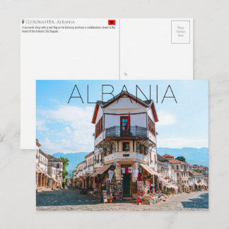 Carte postale de voyage à Gjirokastër, Albanie