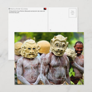 Carte postale de voyage à Goroka, Papouasie-Nouvel