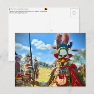 Carte postale de voyage à Goroka, Papouasie-Nouvel