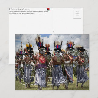Carte postale de voyage à Goroka, Papouasie-Nouvel
