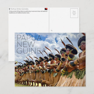 Carte postale de voyage à Goroka, Papouasie-Nouvel