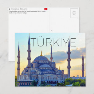 Carte postale de voyage à Istanbul, Türkiye