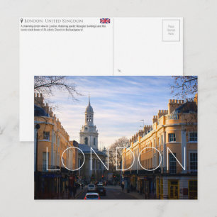 Carte postale de voyage à Londres, Royaume-Uni