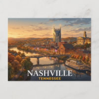 Carte postale de voyage à Nashville | Souvenir du