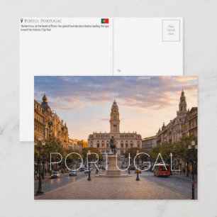 Carte postale de voyage à Porto, Portugal