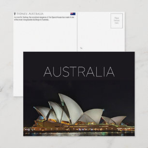 Carte postale de voyage à Sydney, Australie